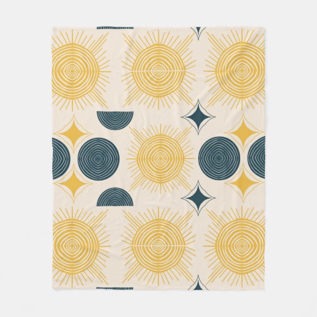 Couverture Polaire Patters de Boho Celestial (Devant)
