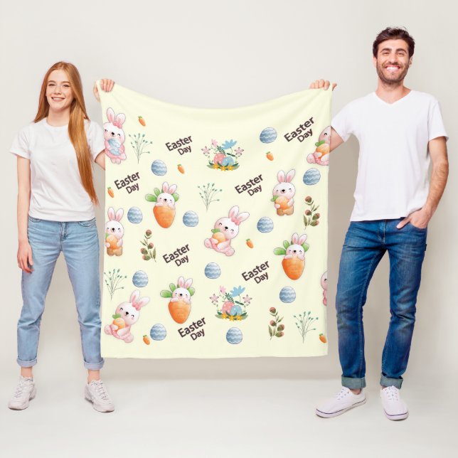Couverture Polaire Patters de Rabbit (En situation)