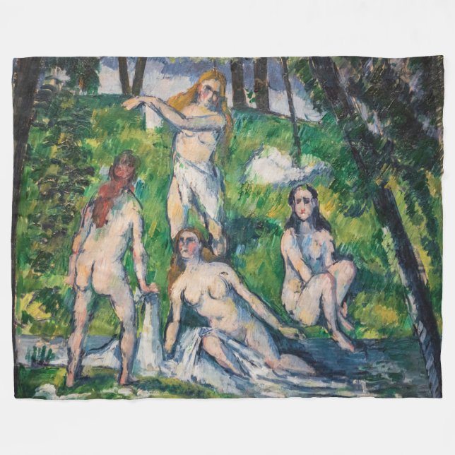 Couverture Polaire Paul Cezanne - Quatre baigneuses (Devant (Horizontal))
