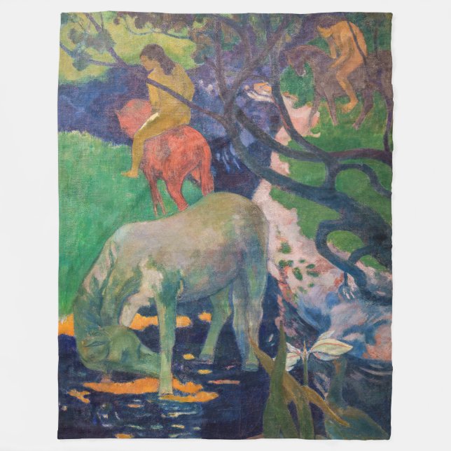 Couverture Polaire Paul Gauguin - Le Cheval Blanc (Devant)