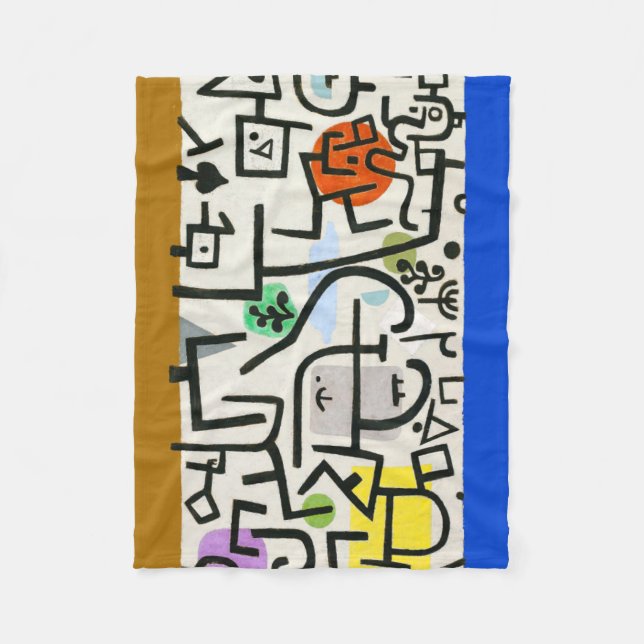 Couverture Polaire Paul Klee Rich Harbor Expressionnisme abstrait (Devant)