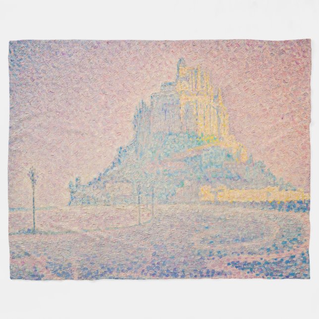 Couverture Polaire Paul Signac - Mont Saint Michel Fog et Soleil (Devant (Horizontal))