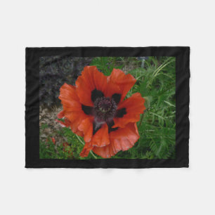 Couverture Polaire Pavot d'Orient  