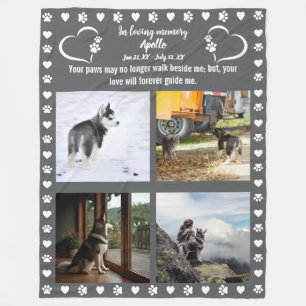 Couverture Polaire Pawprints of Love Photo