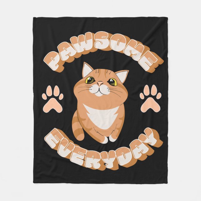 Couverture Polaire Pawsome tous les jours (Devant)