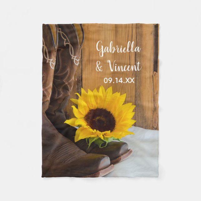 Couverture Polaire Pays Sunflower Mariage Ouest (Devant)
