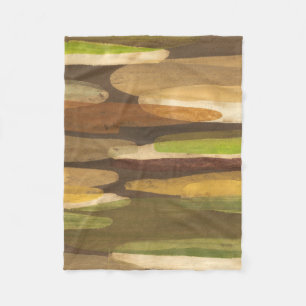 Couverture Polaire Paysage abstrait de ton de la terre