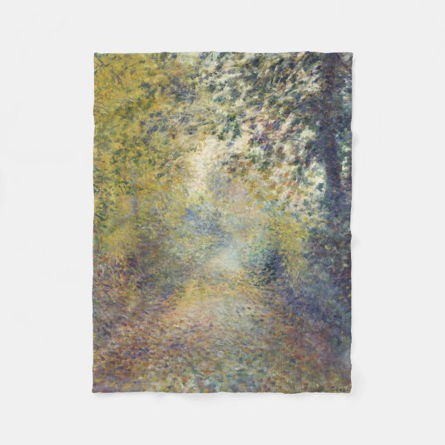 Couverture Polaire Paysage dans les bois (par Pierre-Auguste Renoir) (Devant)