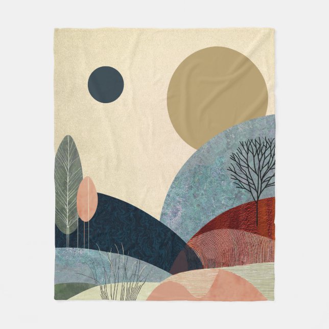 Couverture Polaire Paysage de Imaginaire Hills (Devant)