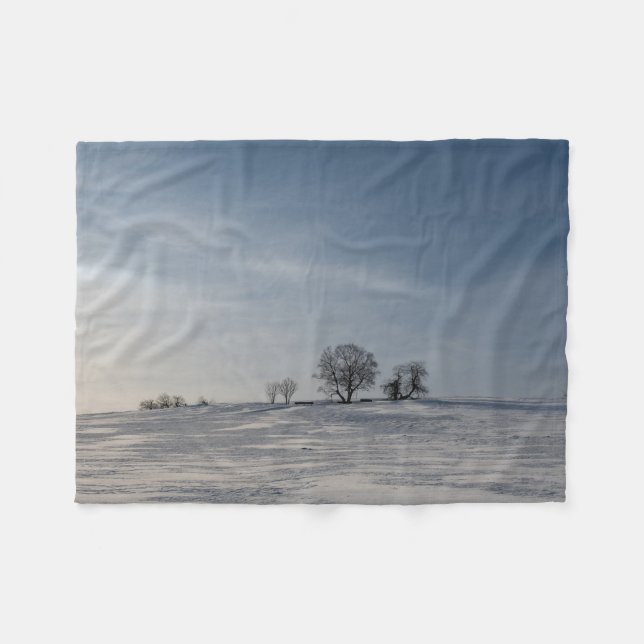 Couverture Polaire Paysage enneigé    (Devant (Horizontal))