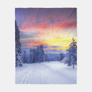 Couverture Polaire Paysage hivernal