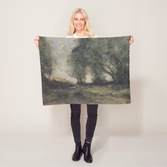Couverture Polaire Paysage (par Camille Corot) (En situation)