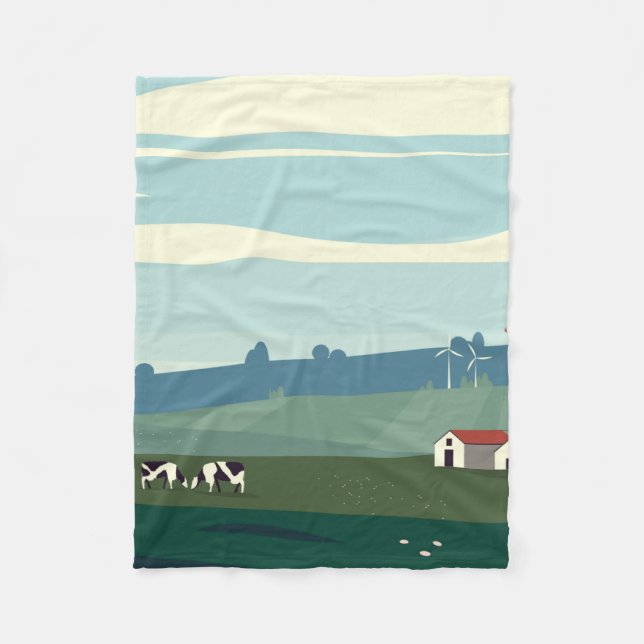 Couverture Polaire Paysage saisonnier (Devant)