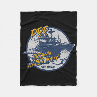 Couverture Polaire Pbr Patrol Bateau Rivière Brown Eau Vietnam Vétéri