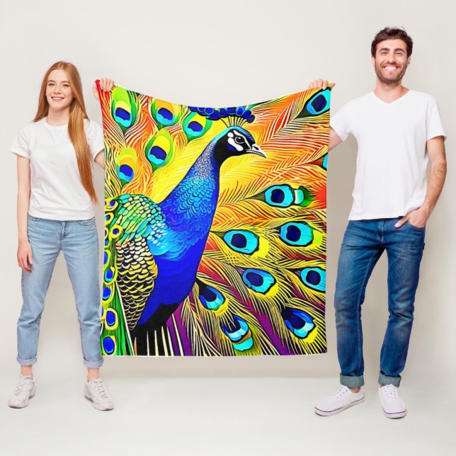 Couverture Polaire Peacock (En situation)