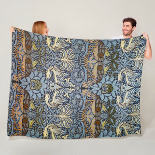 Couverture Polaire Peacock et Dragon, William Morris
