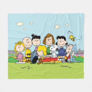 Couverture Polaire Peanuts Le Gang Autour du Piano