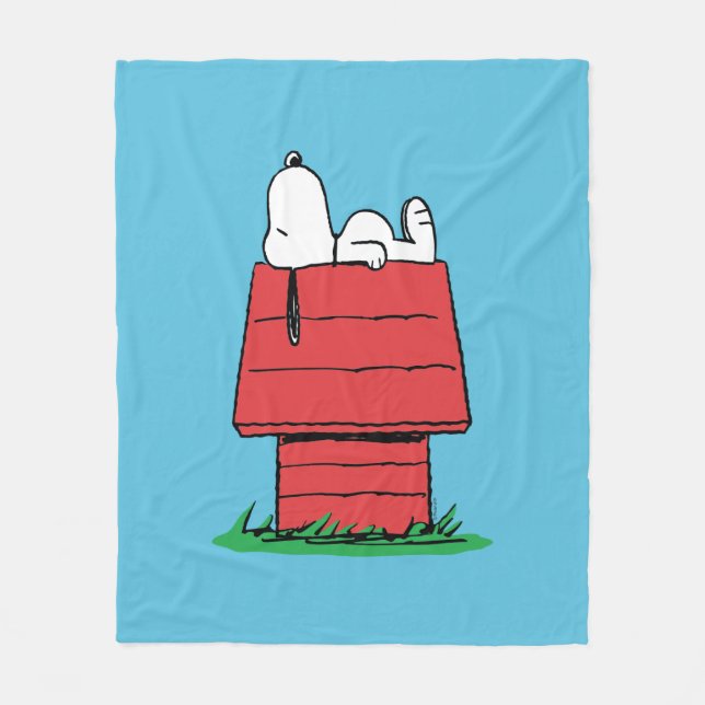 Couverture Polaire Peanuts | Snoopy faisant la sieste (Devant)