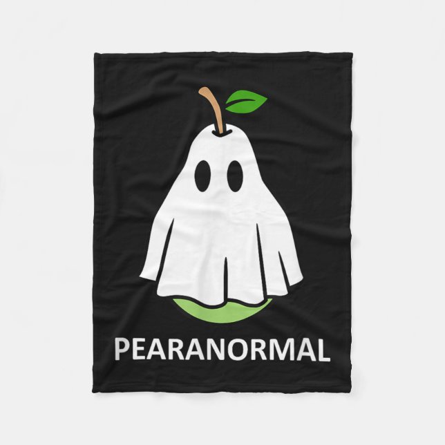 Couverture Polaire Pearanormal Cute Ghost Pear Halloween Costume Funn (Devant)