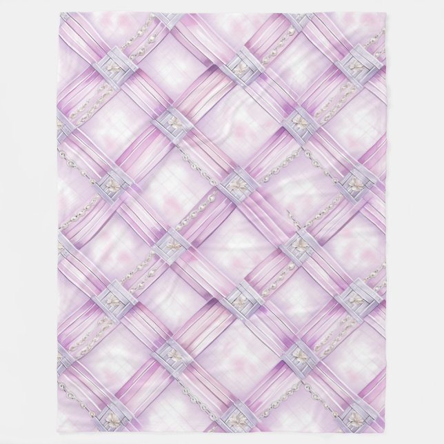 Couverture Polaire Pearl violet rose (Devant)