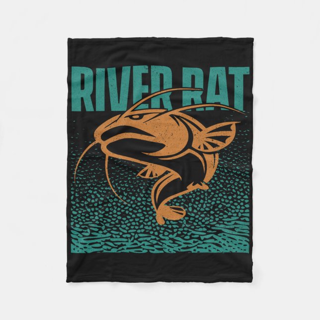 Couverture Polaire Pêche à la catfish de rat de rivière d'eau douce - (Devant)