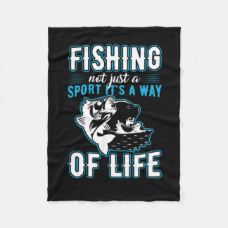 Couverture Polaire Pêche C'Est Un Mode De Vie