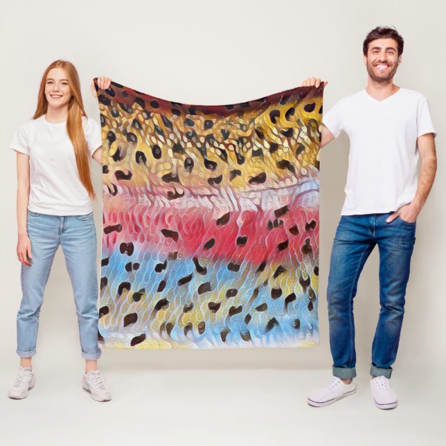 Couverture Polaire Pêcher la truite arc-en-ciel (En situation)