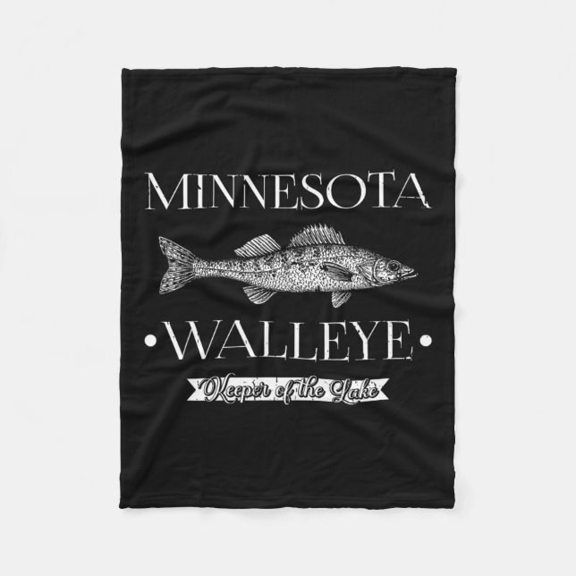 Couverture Polaire Pêcheur pêcheur pêcheur du Minnesota Walleye Midwe (Devant)