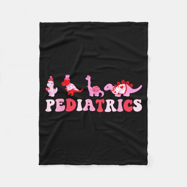 Couverture Polaire Pediatric Nurse Peds Nursing Cute Dinosaurs Valent (Devant)