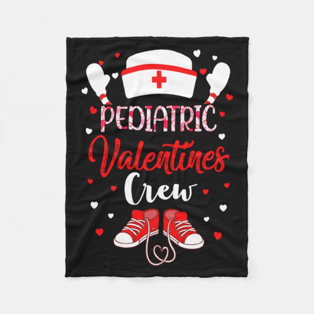 Couverture Polaire Pediatric Valentines Day Nurse Crew Family Group N (Devant)