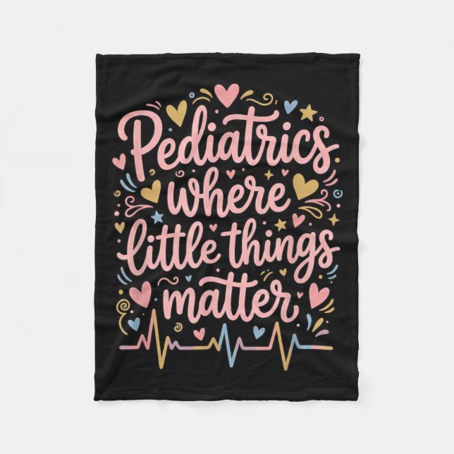 Couverture Polaire Pédiatrie Où les petites choses Pédiatre (Devant)