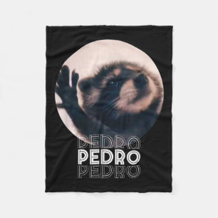 Couverture Polaire Pedro Racoon Danse Populaire Mème Internet Mapache