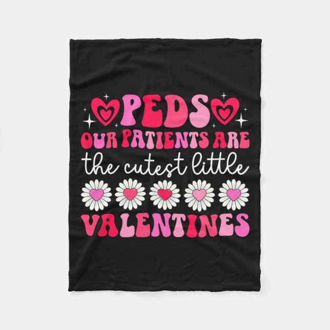 Couverture Polaire Peds Nurse Valentine Pediatric Nursing Valentines  (Devant)