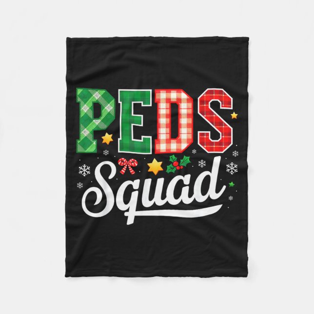 Couverture Polaire Peds Squad Pediatric Nursing Funny Pediatric Nurse (Devant)