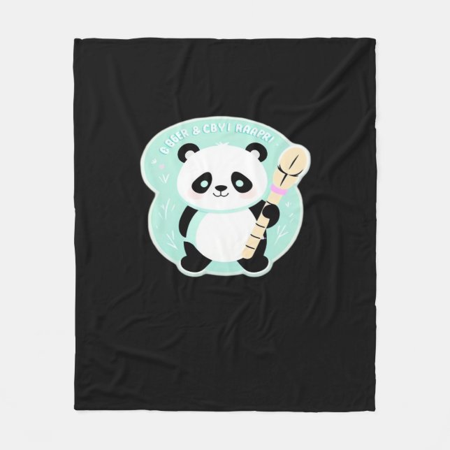Couverture Polaire Peekabo Panda (Devant)