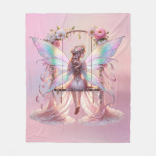 Couverture Polaire Peine rose douce Doux Swing Fée Princesse Filles