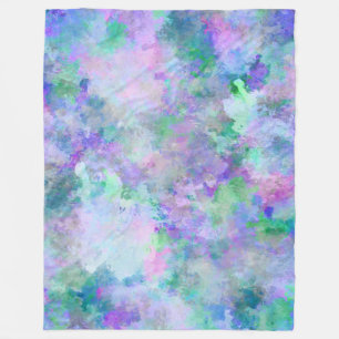 Couverture Polaire Peinture Abstraite chaotique