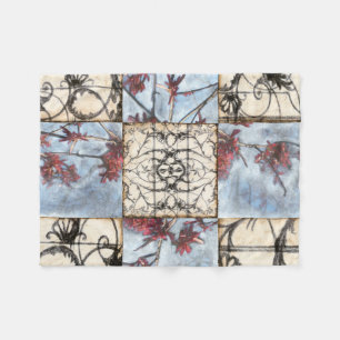 Couverture Polaire Peinture abstraite lambrissée de Scrollwork
