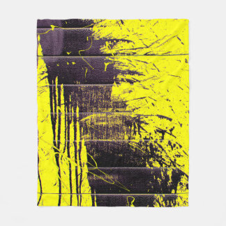 Couverture Polaire Peinture abstraite noire goutte sur un oeil brilla