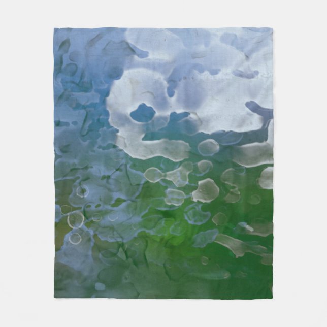 Couverture Polaire Peinture Abstraite sur béton. 2d illustration. Va (Devant)