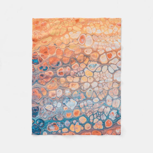 Couverture Polaire Peinture acrylique (Devant)
