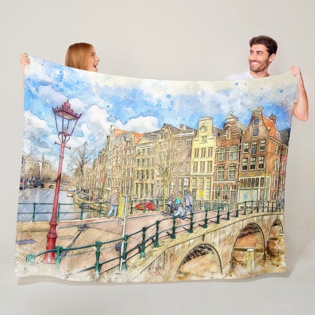 COUVERTURE POLAIRE PEINTURE AMSTERDAM (En situation)