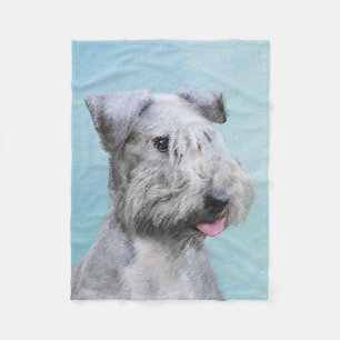 Couverture Polaire Peinture Cesky Terrier - Cute Original Chien Art