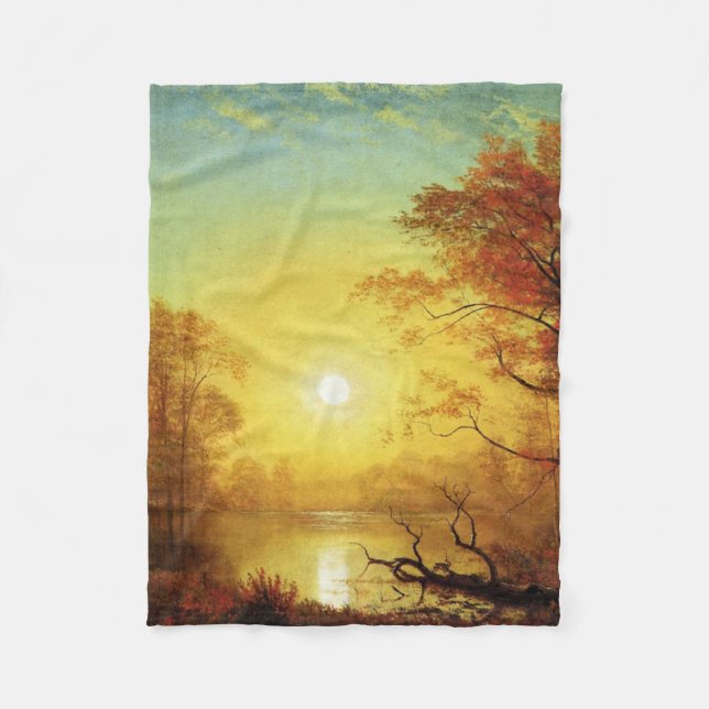 Couverture Polaire Peinture d'Albert Bierstadt, Lever de soleil, (Devant)