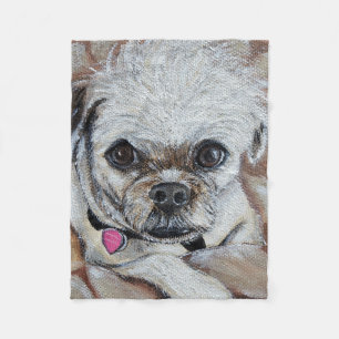 Couverture Polaire Peinture de Pugapoo