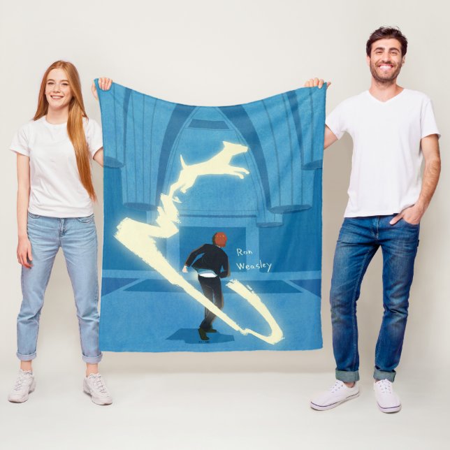 Couverture Polaire Peinture du Patronus de Ron Weasley (En situation)