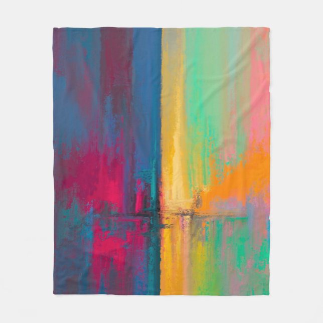 Couverture Polaire Peinture éclaboussure (Devant)