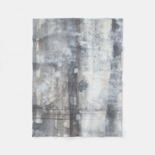Couverture Polaire Peinture grise contemporaine