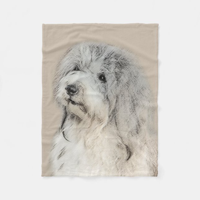 Couverture Polaire Peinture Havanaise (Gold Sable) - Art Chien origin (Devant)