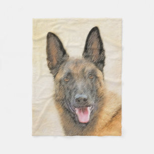 Couverture Polaire Peinture Malinoise belge - Cute Original Chien Art